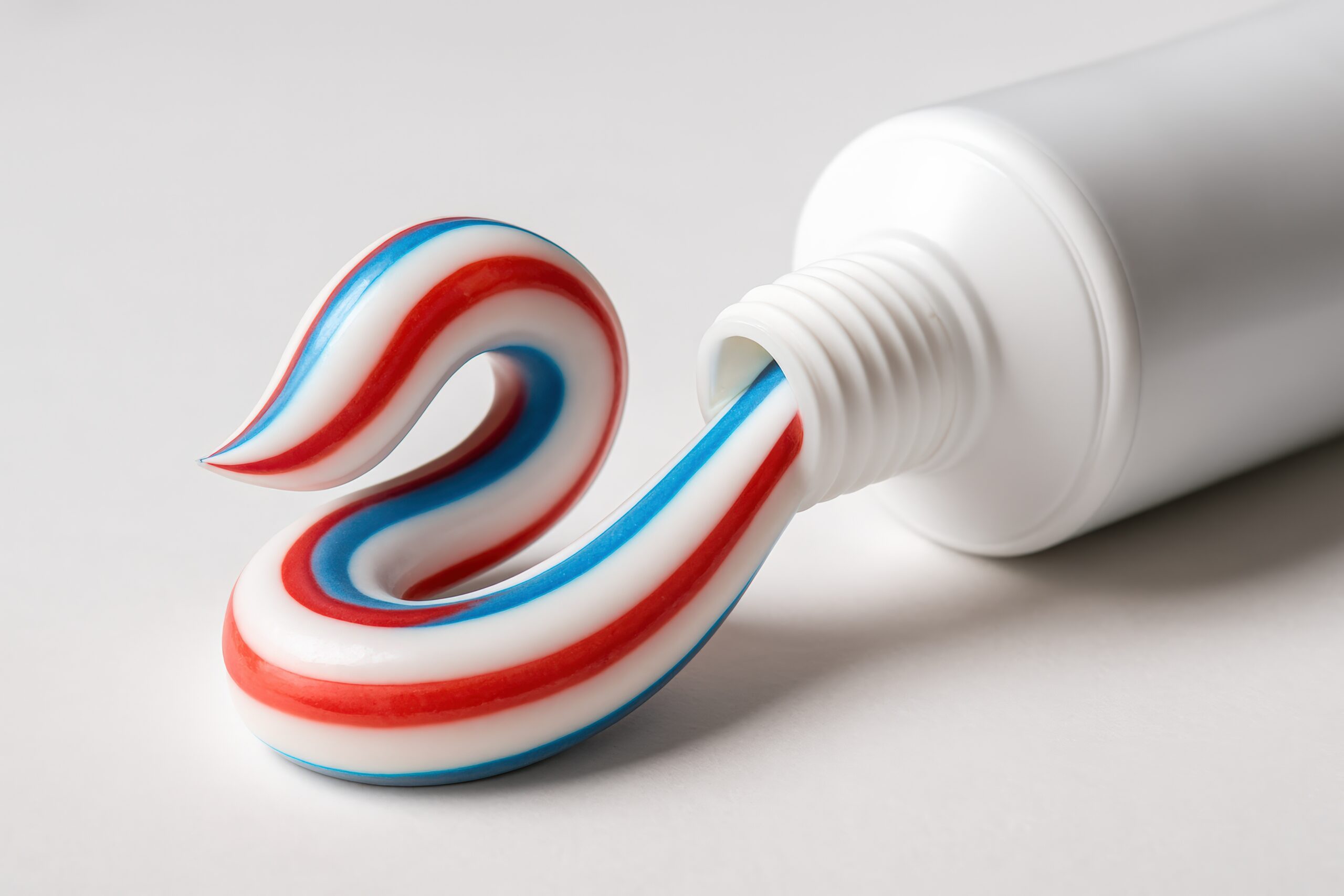 Red White and Blue Toothpaste Swirl